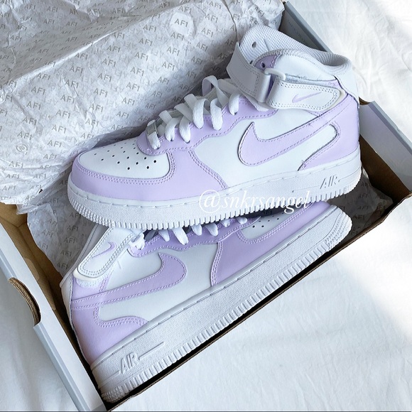 Custom Air Force 1 Mid Nike Shoes - Picture 5 of 6